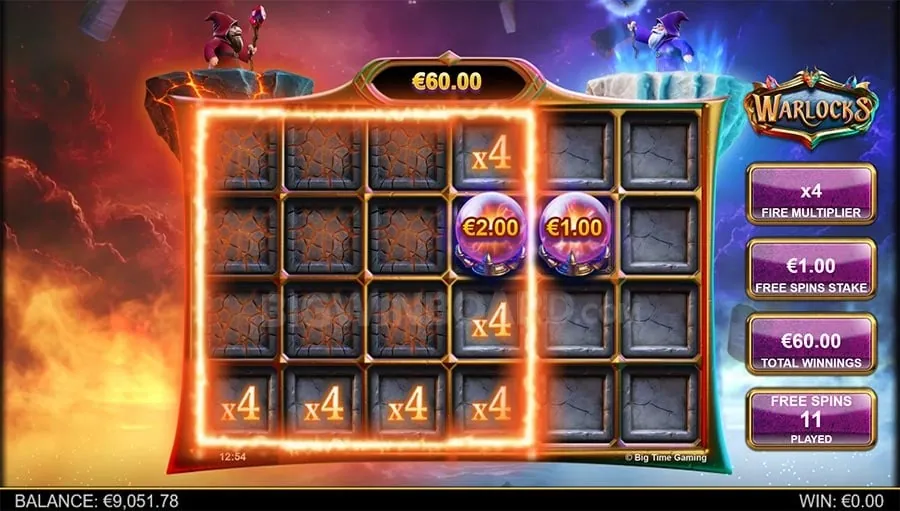 Promotional banner with various casino bonuses