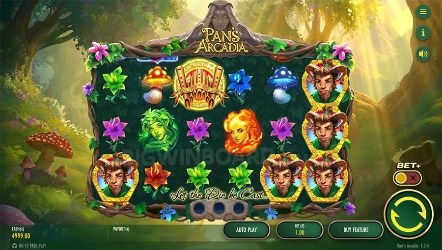 Vibrant online slot machine game with winning symbols